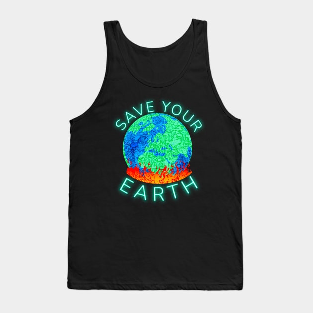 Earth Day Celebration Environmental Activism Tank Top by Outrageous Flavors